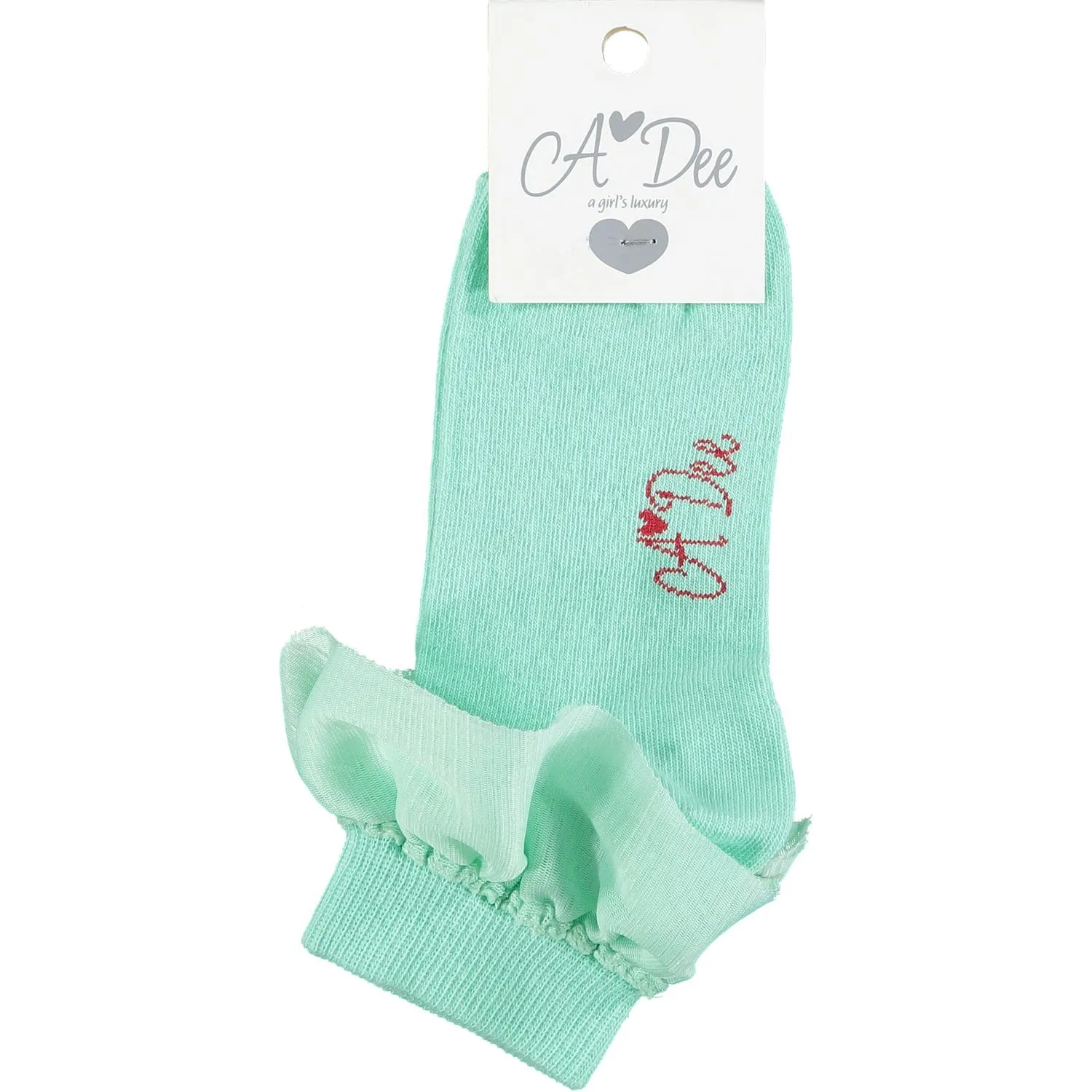 A DEE - Ellis Frill Ankle Socks - Miami Mint