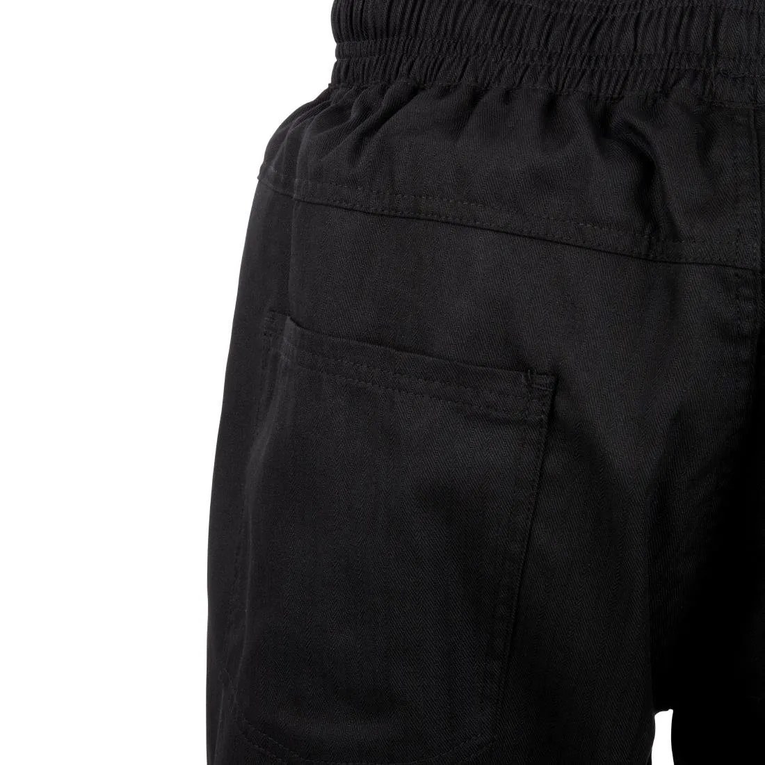 A695-M Chef Works Unisex Better Built Baggy Chefs Trousers Black M