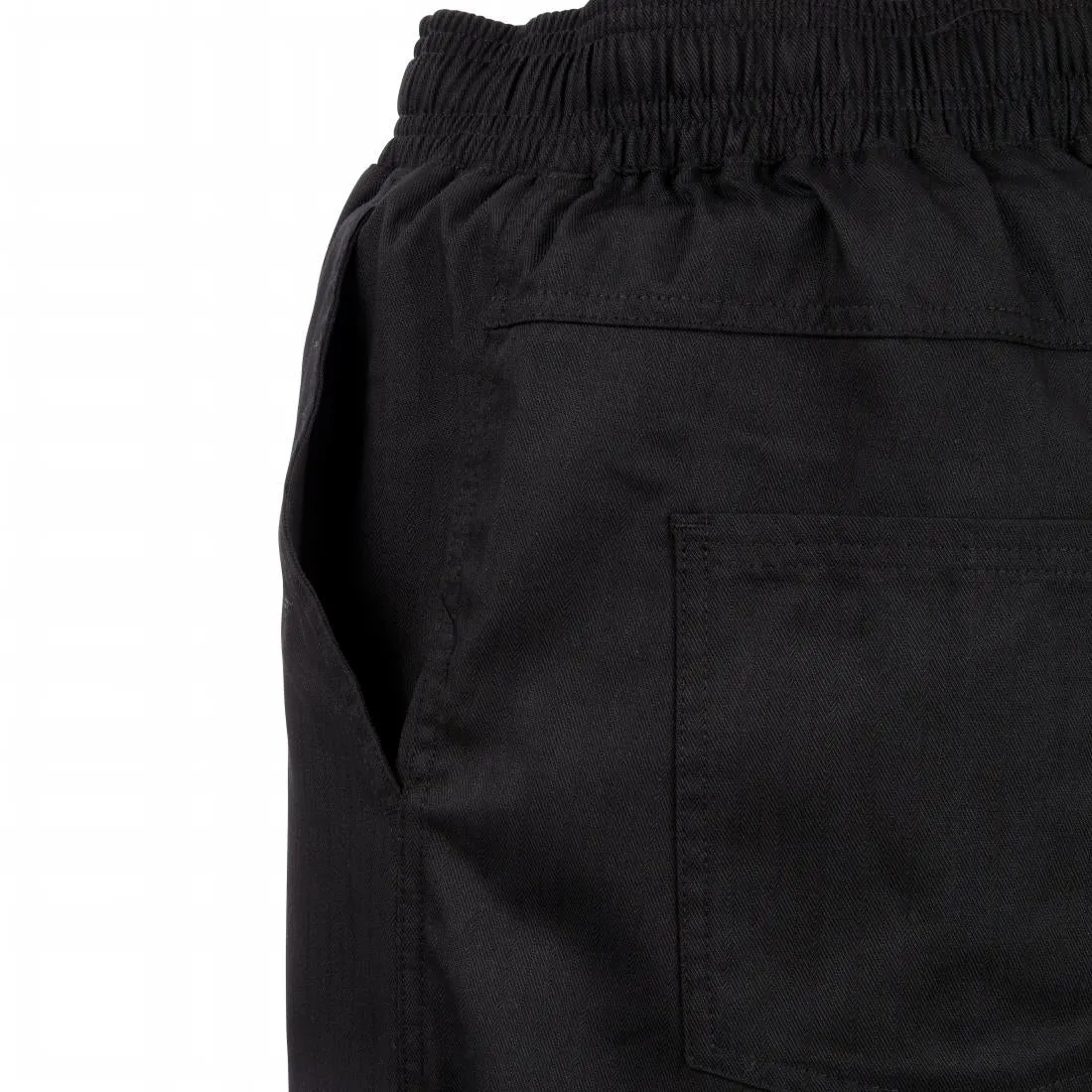 A695-M Chef Works Unisex Better Built Baggy Chefs Trousers Black M