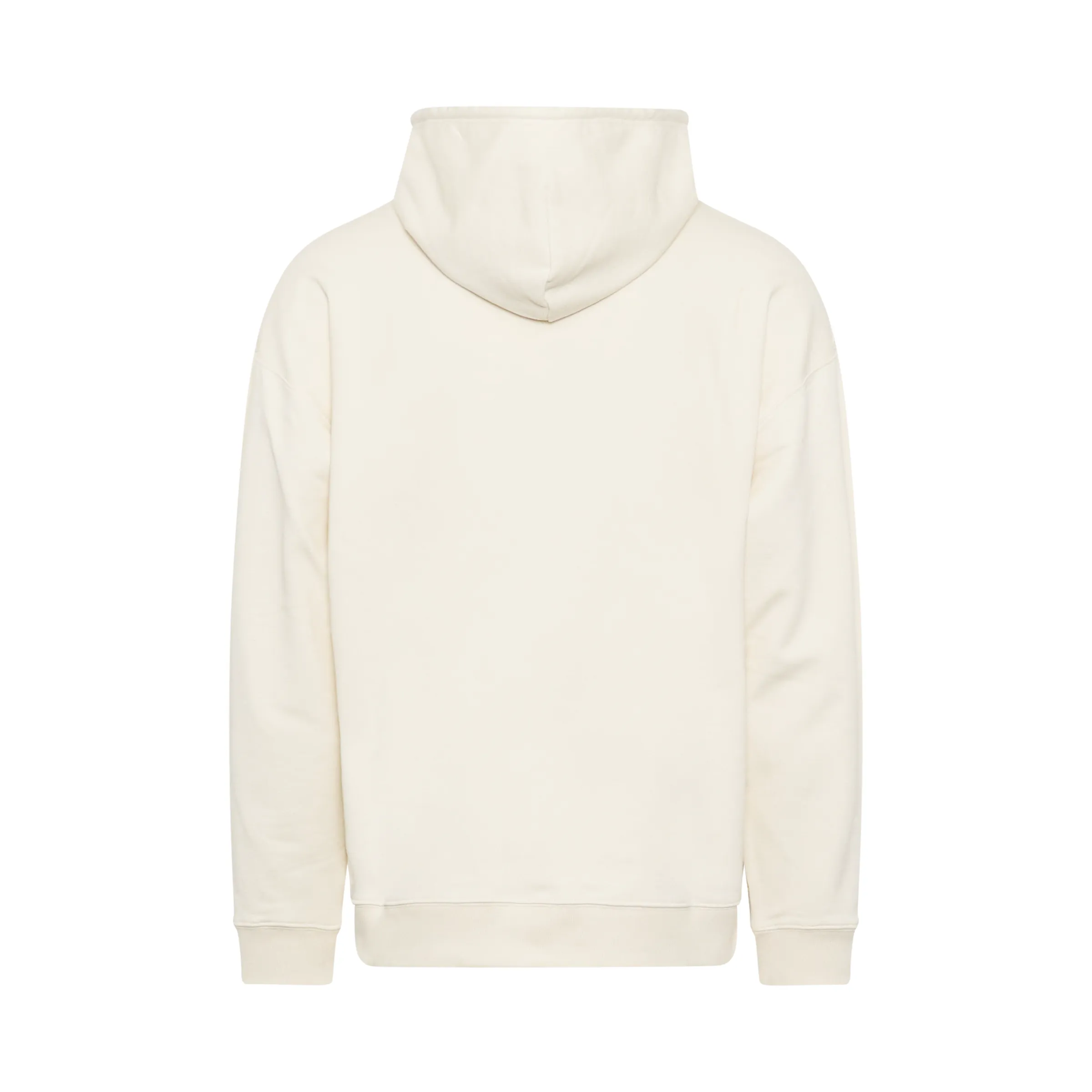 Anagram Leather Patch Hoodie in White Ash