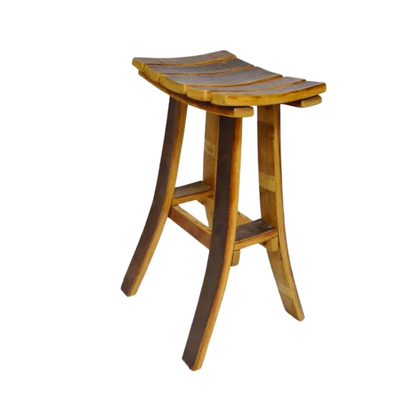 Barrel Oak Stave Stool - No Back