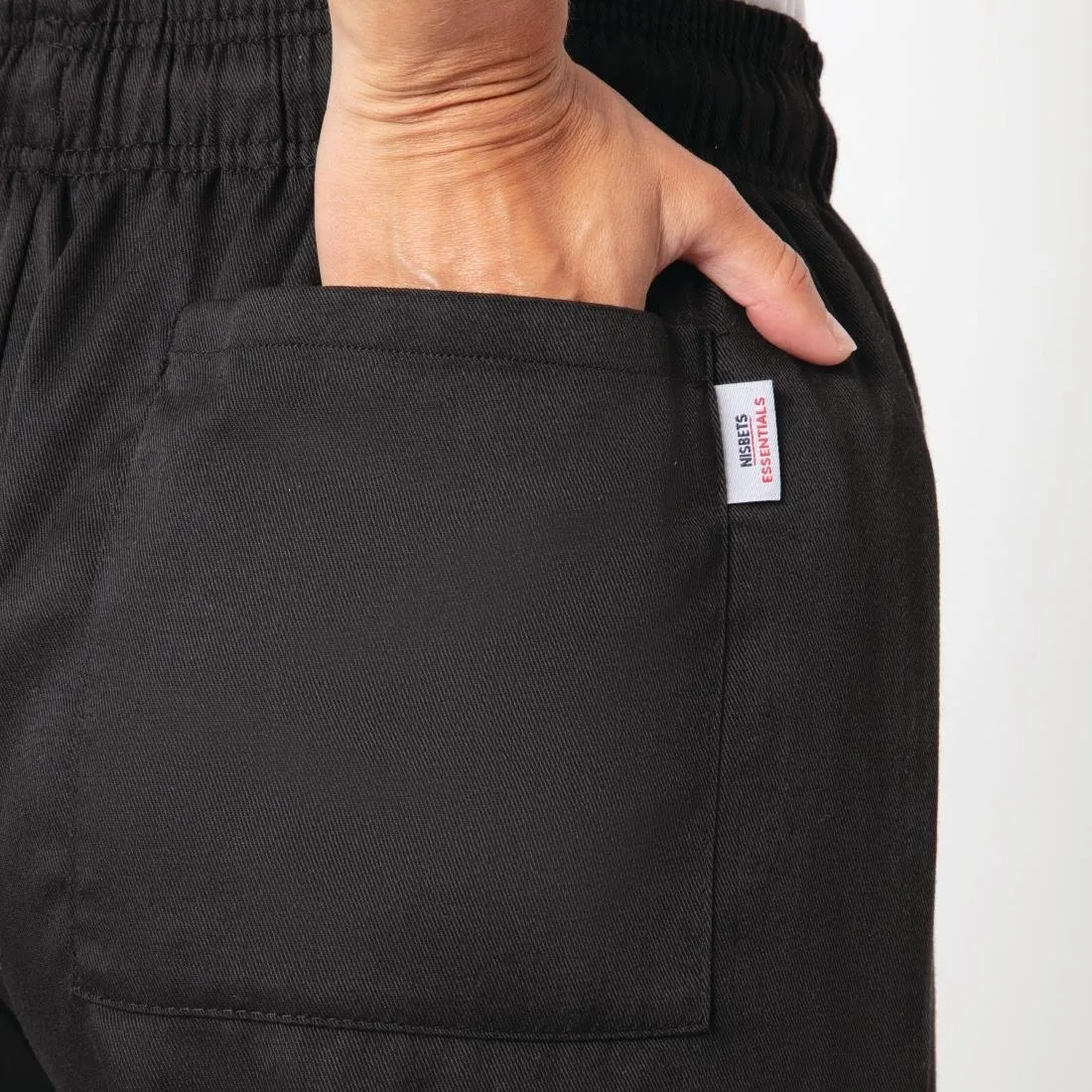 BB477-XL Nisbets Essentials Chef Trousers Black XL