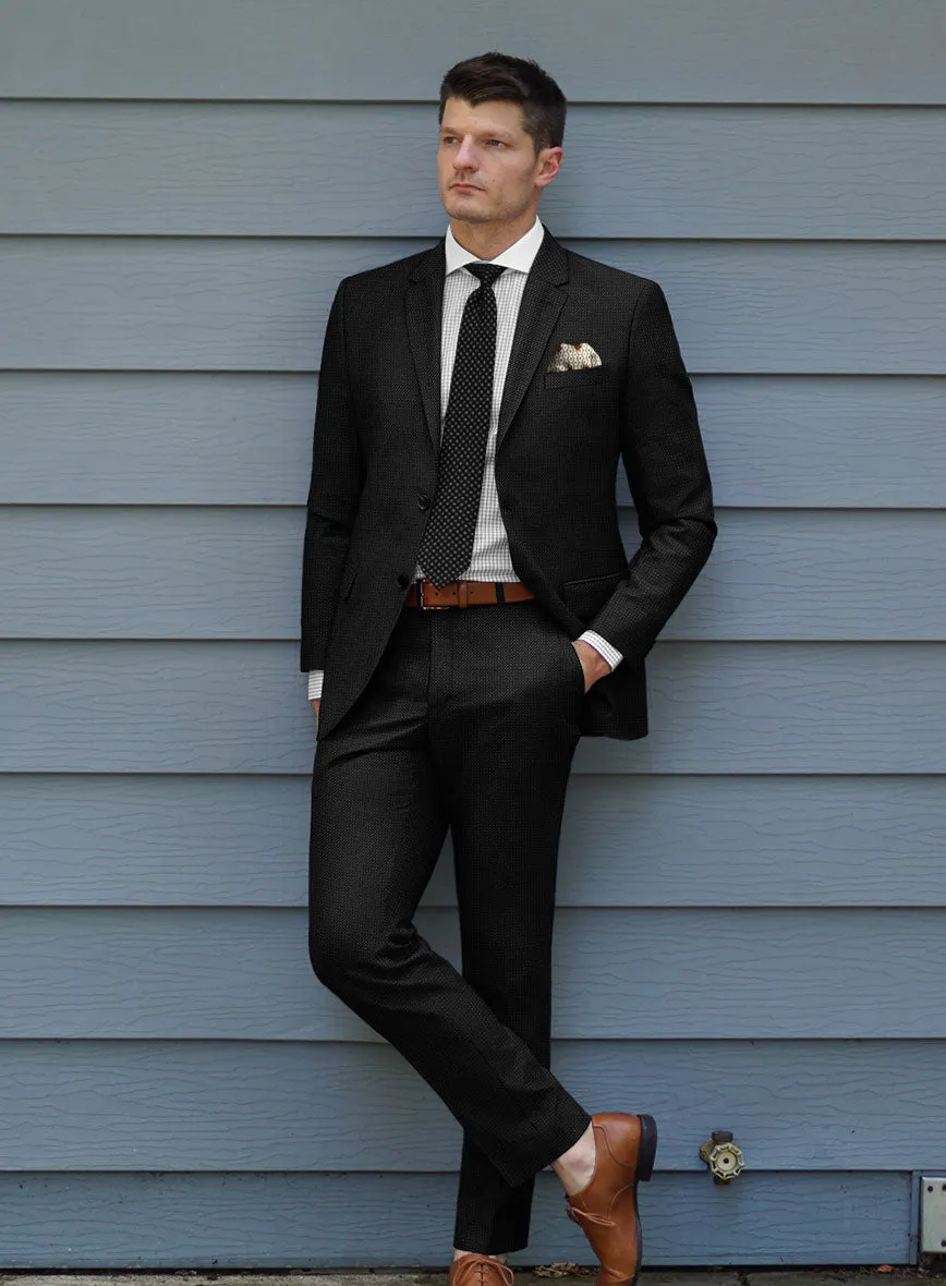 Bristol Bob Weave Black Suit