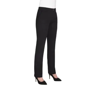 Brook Taverner Womens Houston Slim Leg Chinos Black Size 24 - BA083-24