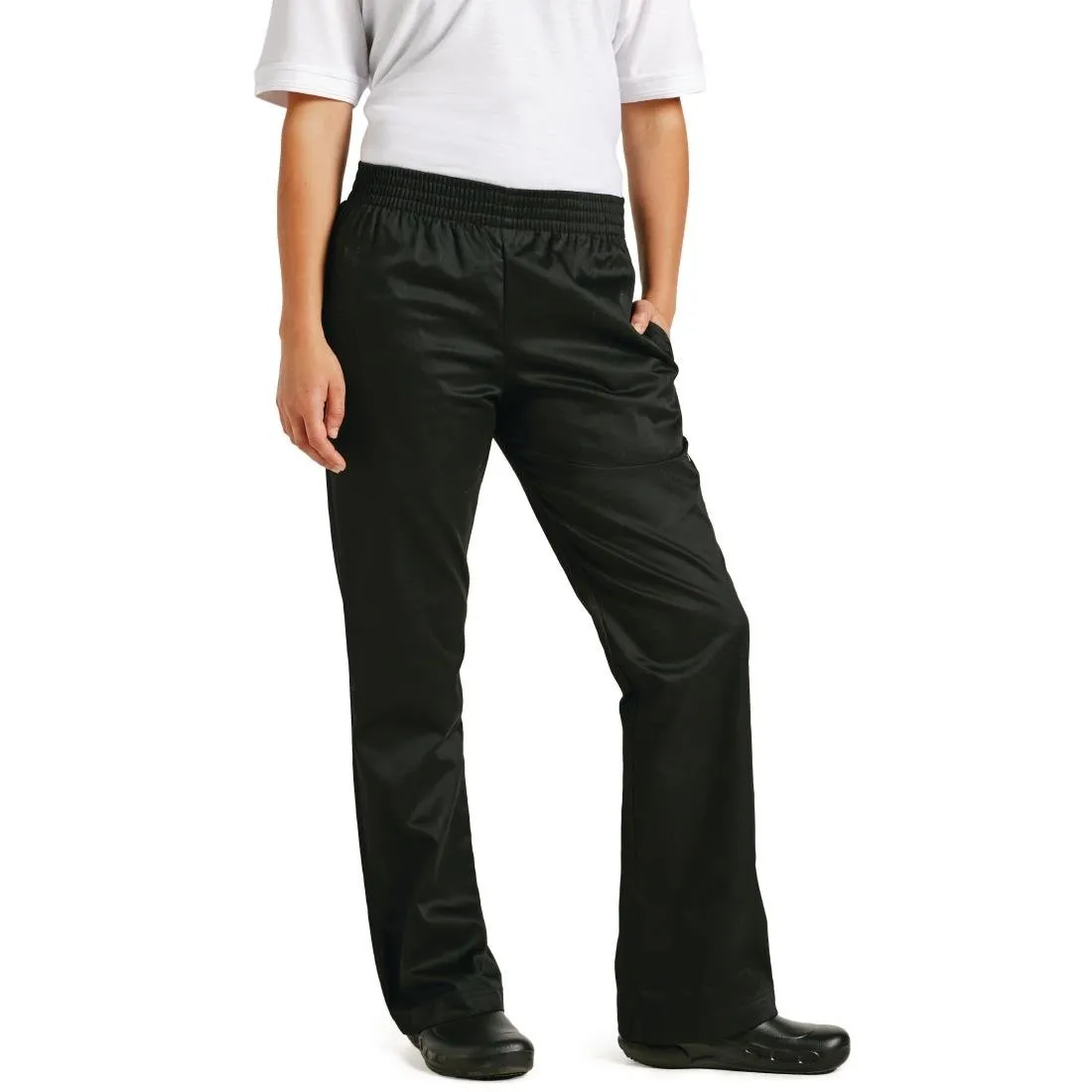 Chef Works Womens Basic Baggy Chefs Trousers Black L - B223-L