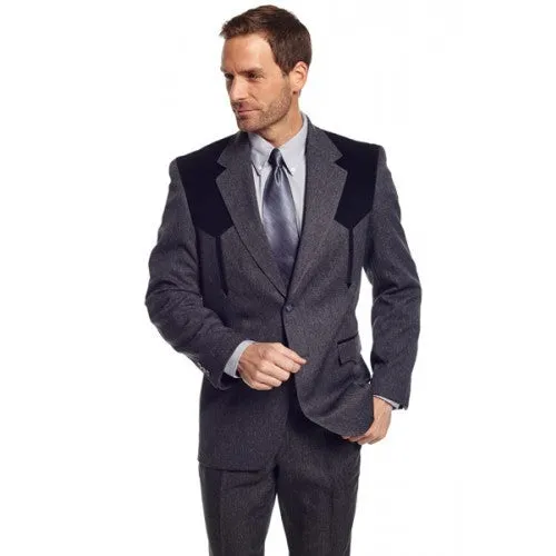 Circle S Men's Apparel - Heather Boise Sportcoat - Charcoal