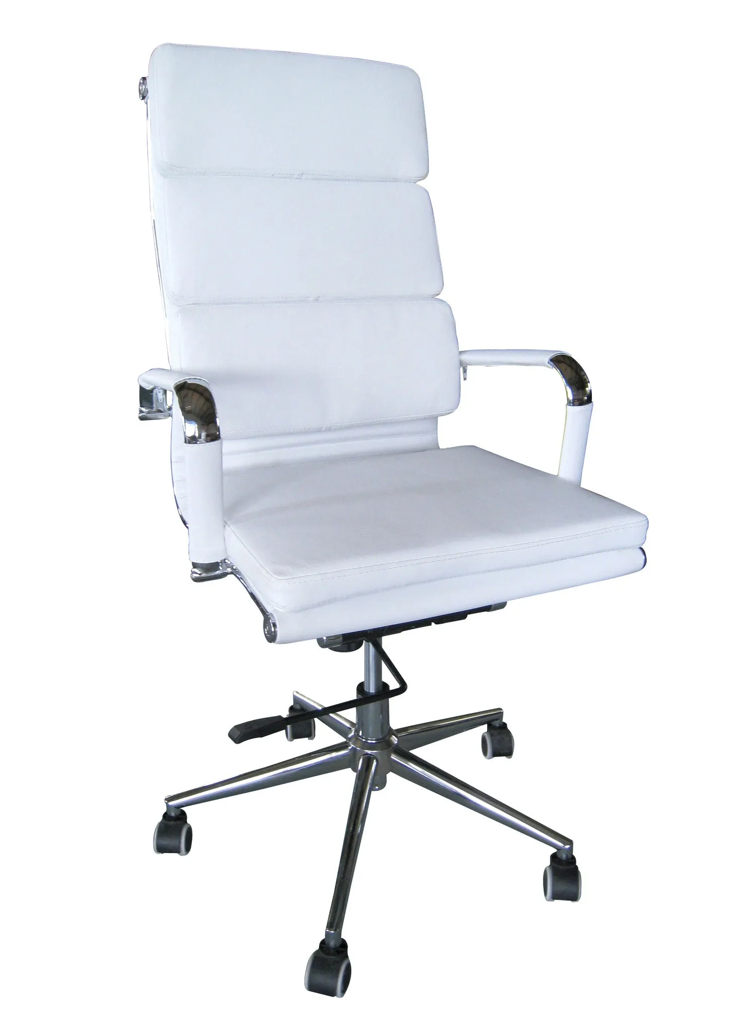 Classic PU Cushion High Back White