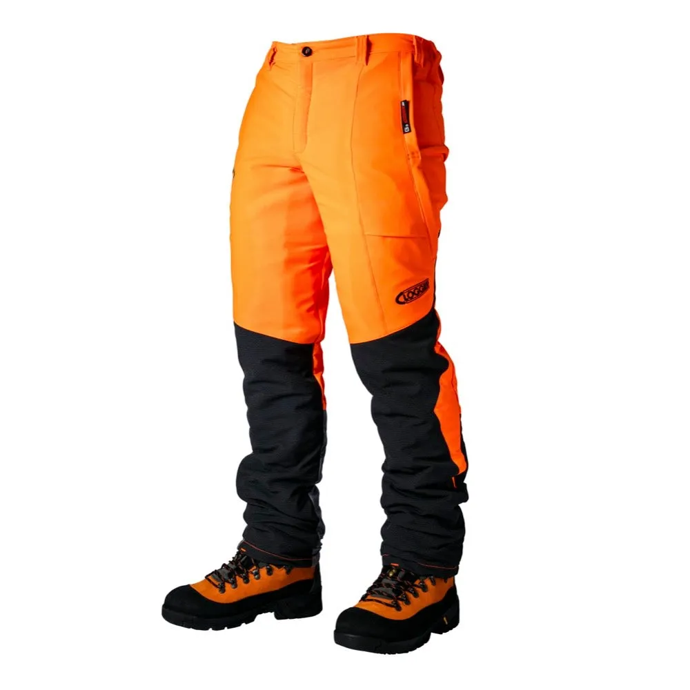 Clogger Zero Generation 2 Chainsaw Trousers - Hi Vis Orange