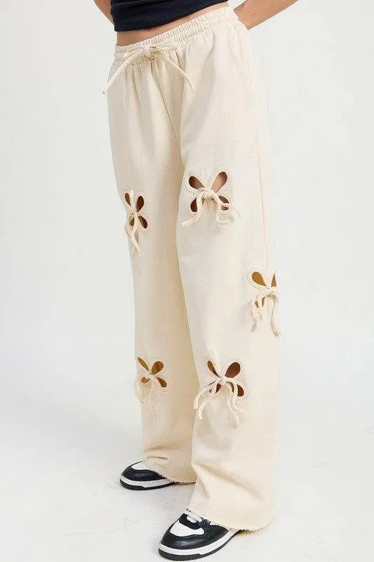 Emory Park French Terry Pants With Cutout Detail