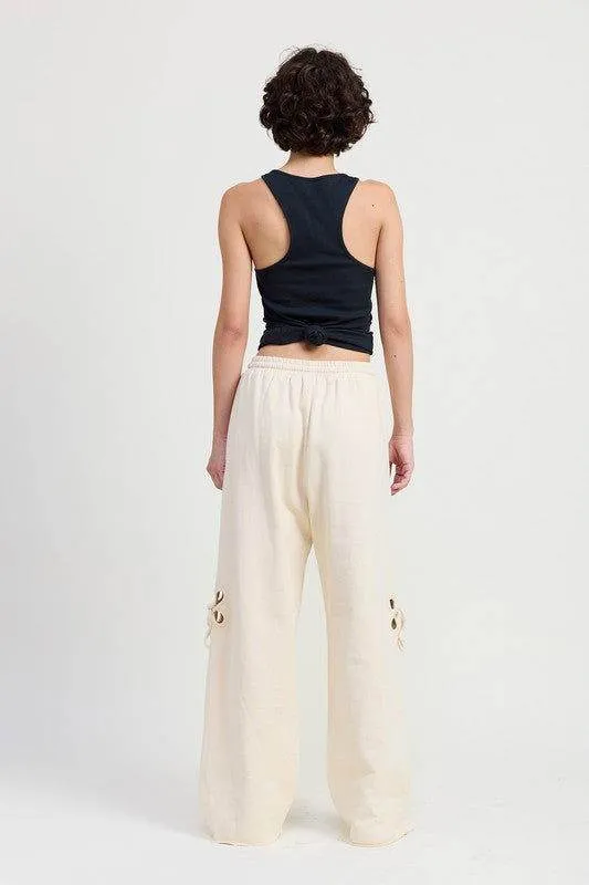 Emory Park French Terry Pants With Cutout Detail