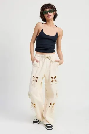 Emory Park French Terry Pants With Cutout Detail