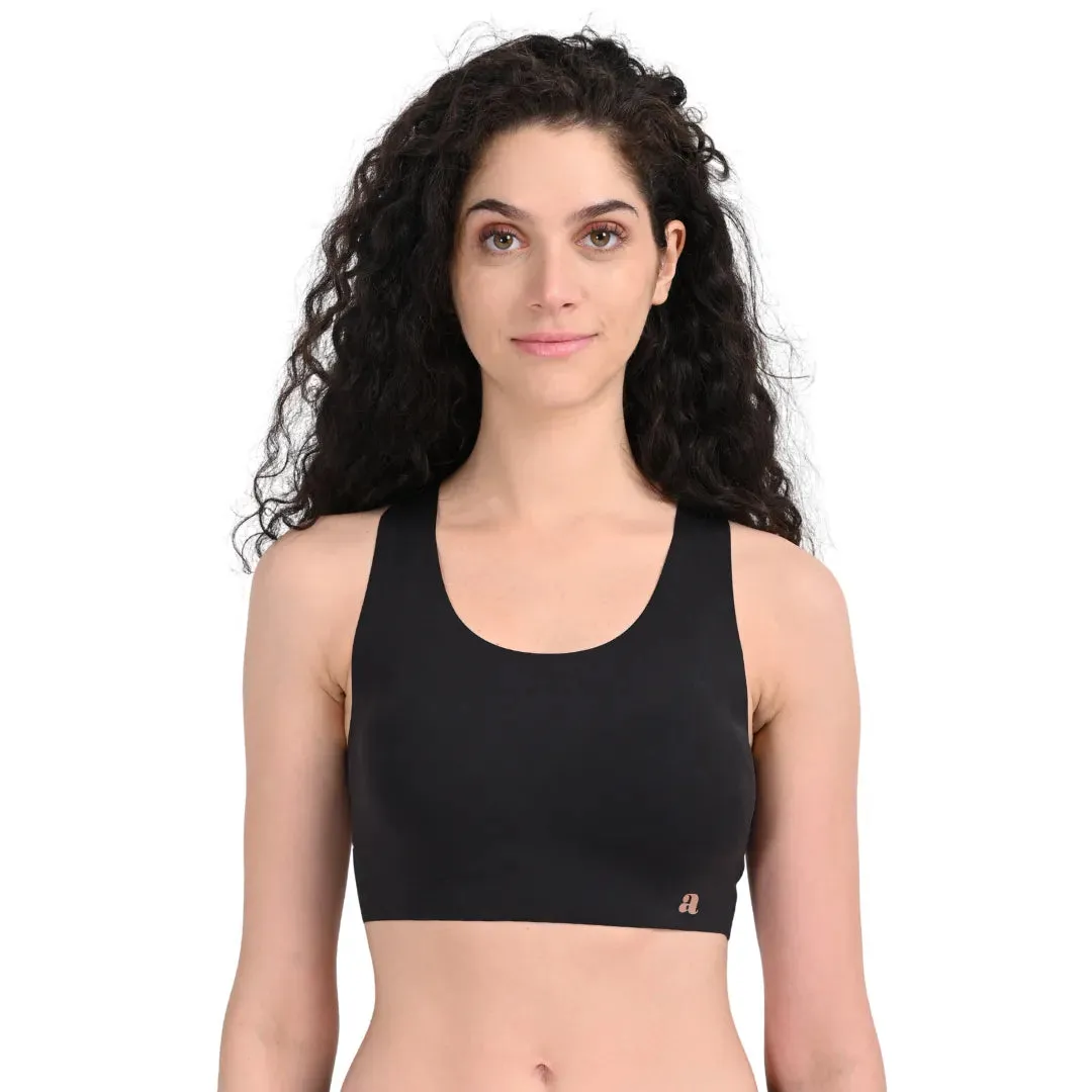 EzeFit Bra | Racerback | High Front Neck | T shirt Bra/Sports Bra | Seamless | Lightly Padded | Non Wired