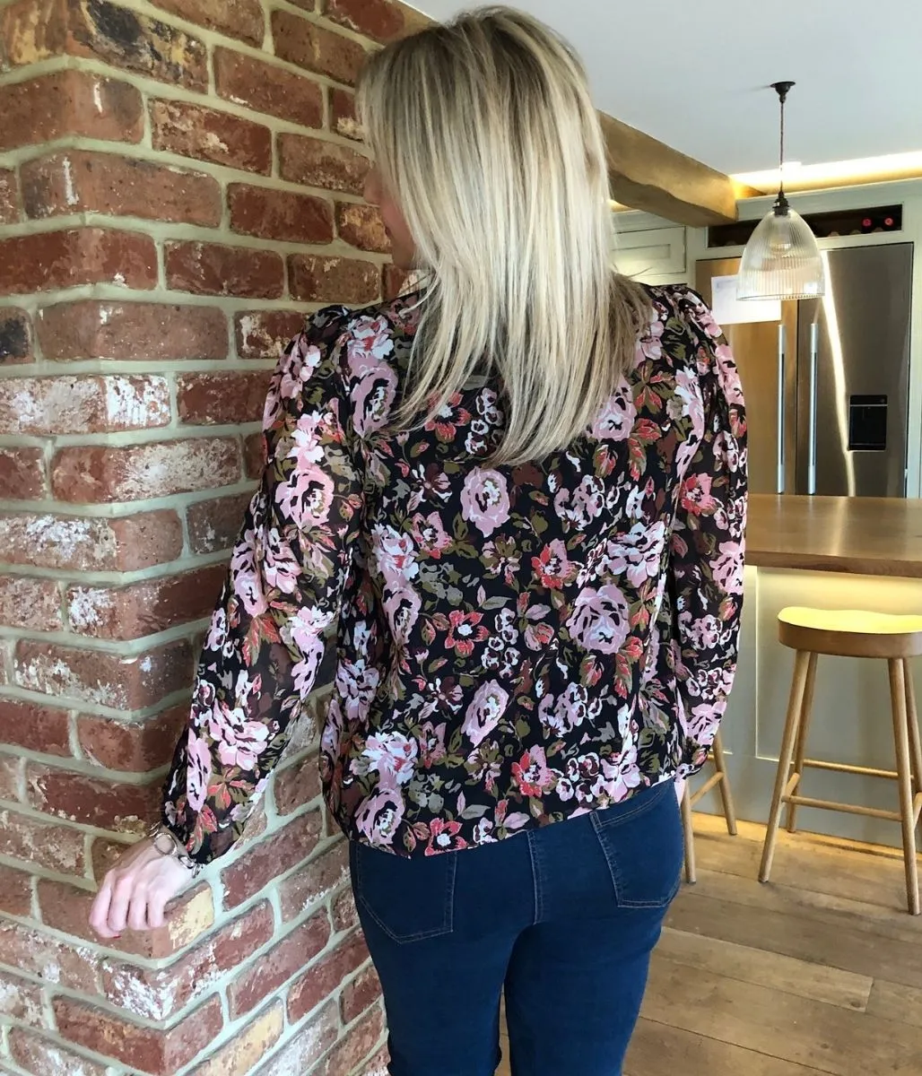 Floral Vintage Print Blouse