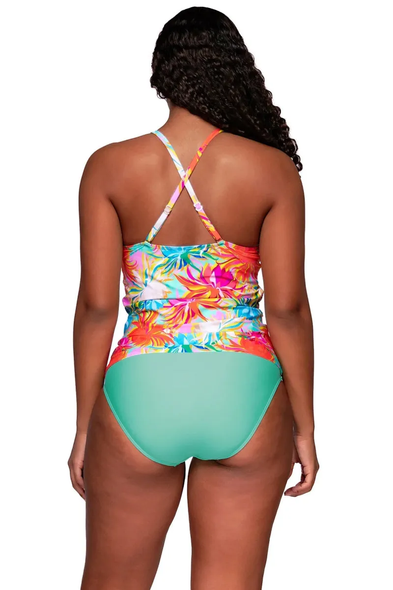 Harlow High Neck Tankini Swim Top Lotus- 943T