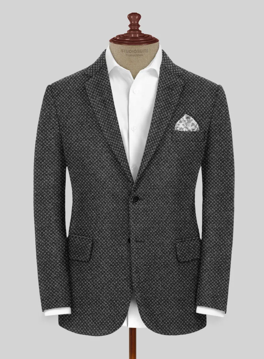 Highlander Heavy Honeycomb Charcoal Tweed Suit