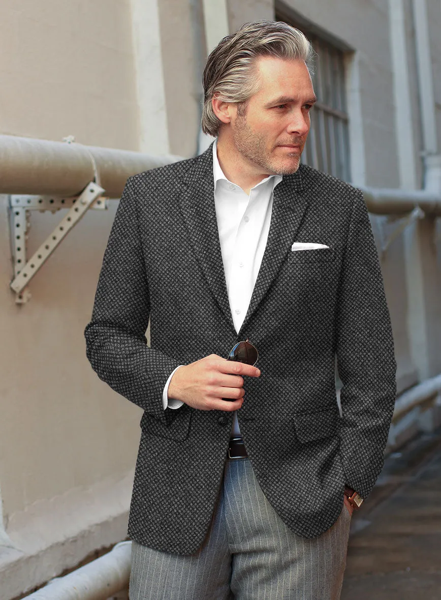 Highlander Heavy Honeycomb Charcoal Tweed Suit