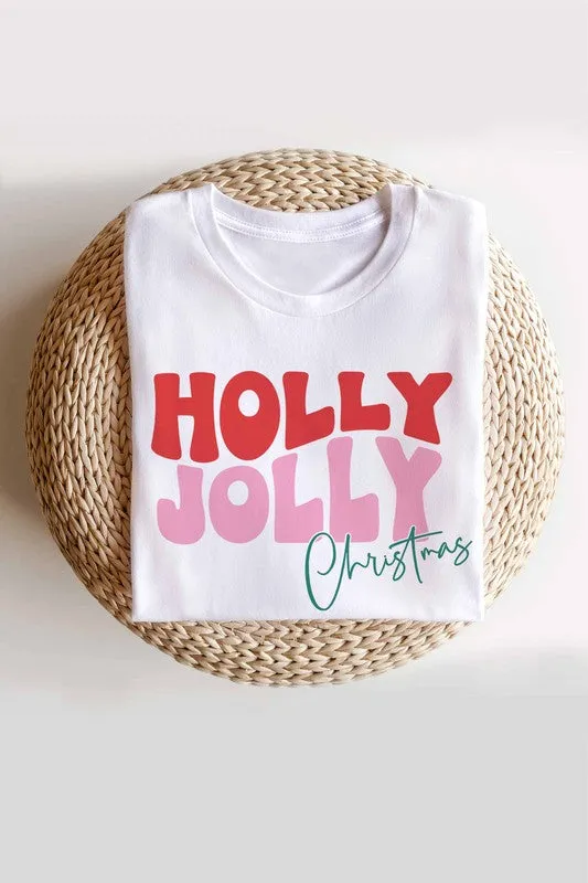 HOLLY JOLLY CHRISTMAS GRAPHIC TEE