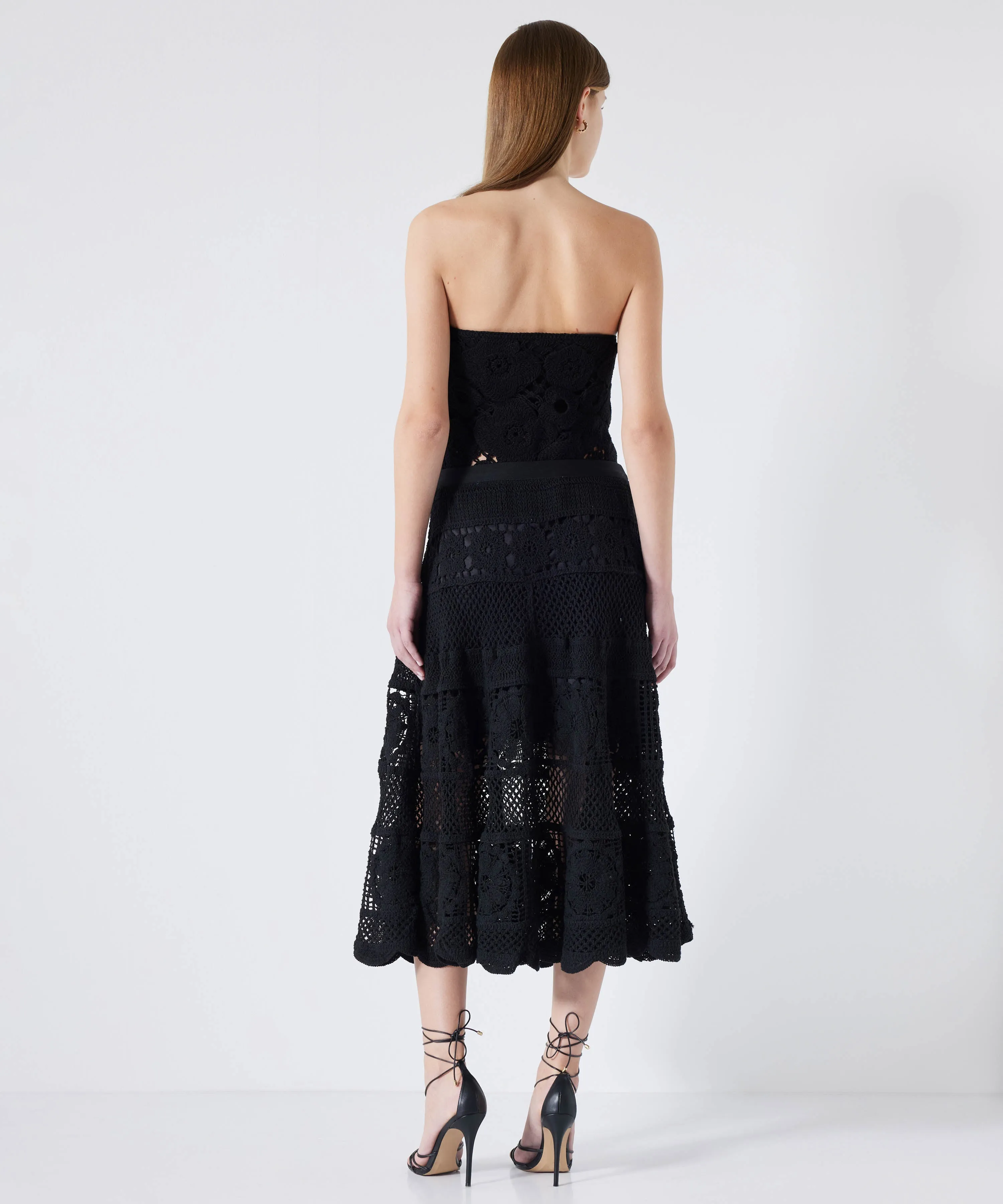 Ipekyol Crochet Strapless Knitwear Black