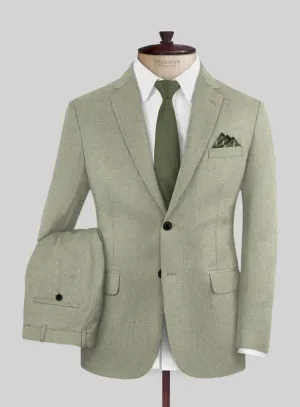 Italian Orfini Summer Green Wool Suit