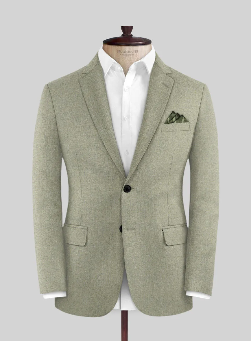 Italian Orfini Summer Green Wool Suit