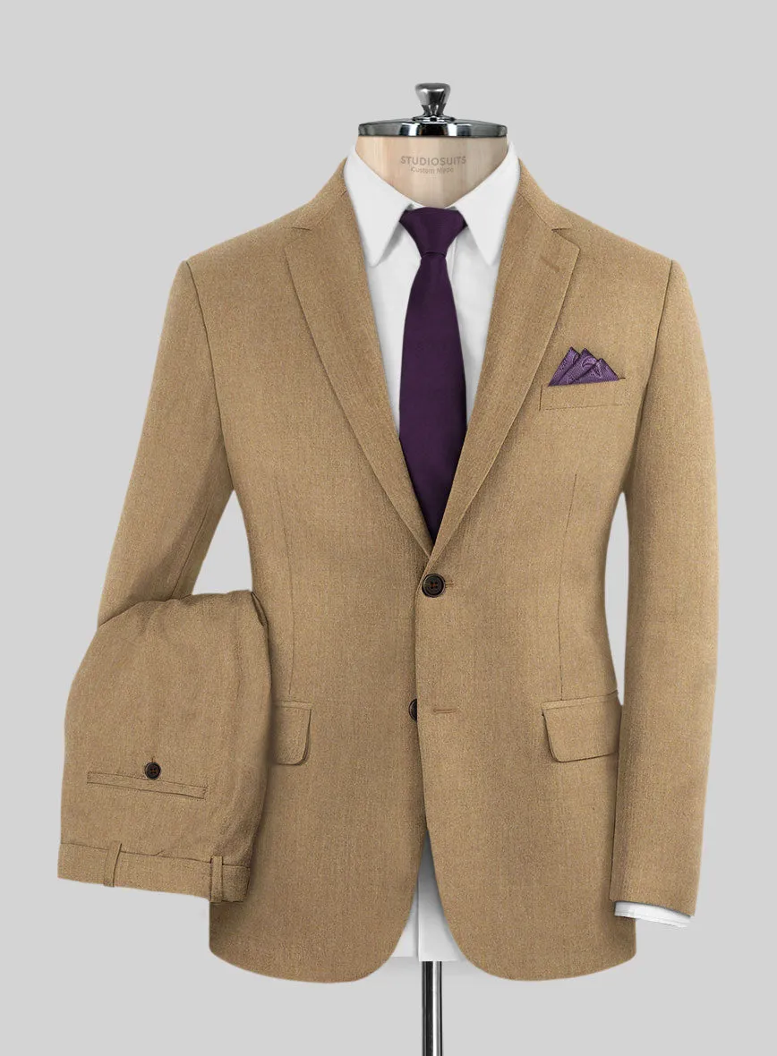 Italian Prima Caramel Wool Suit