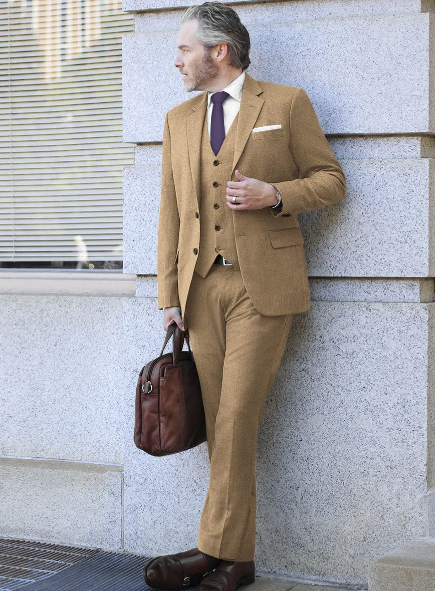 Italian Prima Caramel Wool Suit