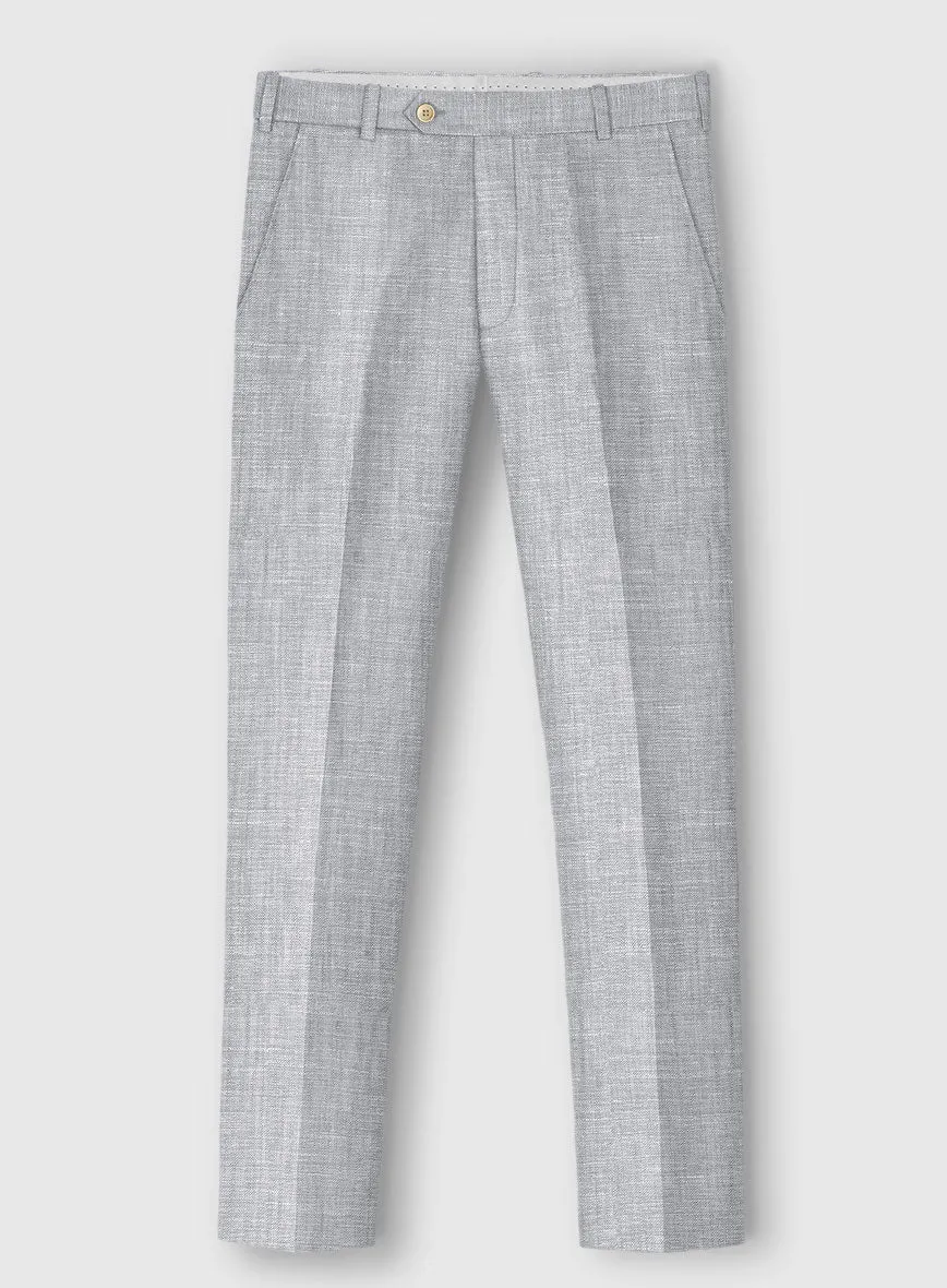 Italian Zod Light Gray Linen Suit