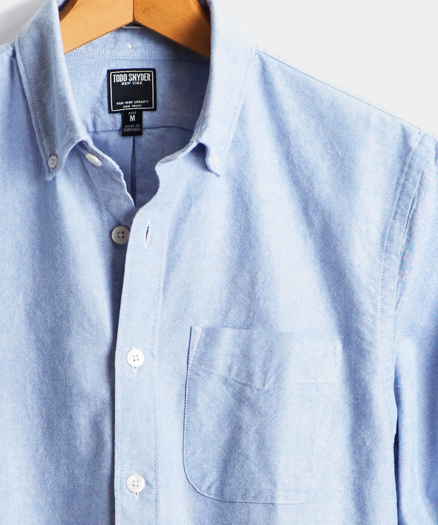 Japanese Selvedge Oxford Button Down Shirt in Blue