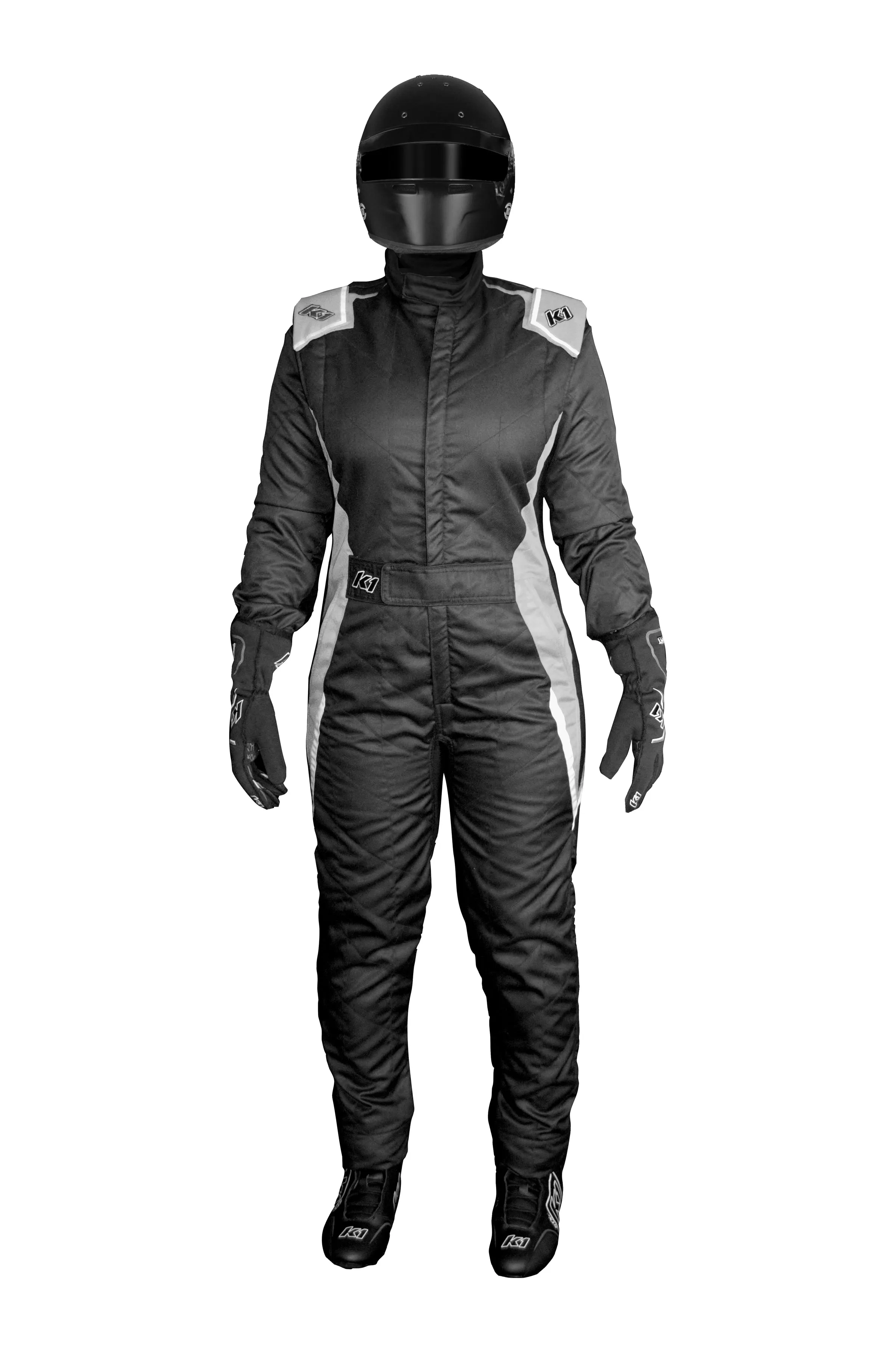 K1 RaceGear Layla Ladies Auto Racing Nomex® Suit 3.2A/5 - Black/Gray