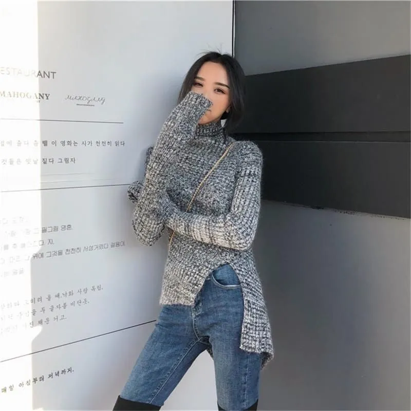 Knitted Loose Elegant Slim Long Sleeve Sweater