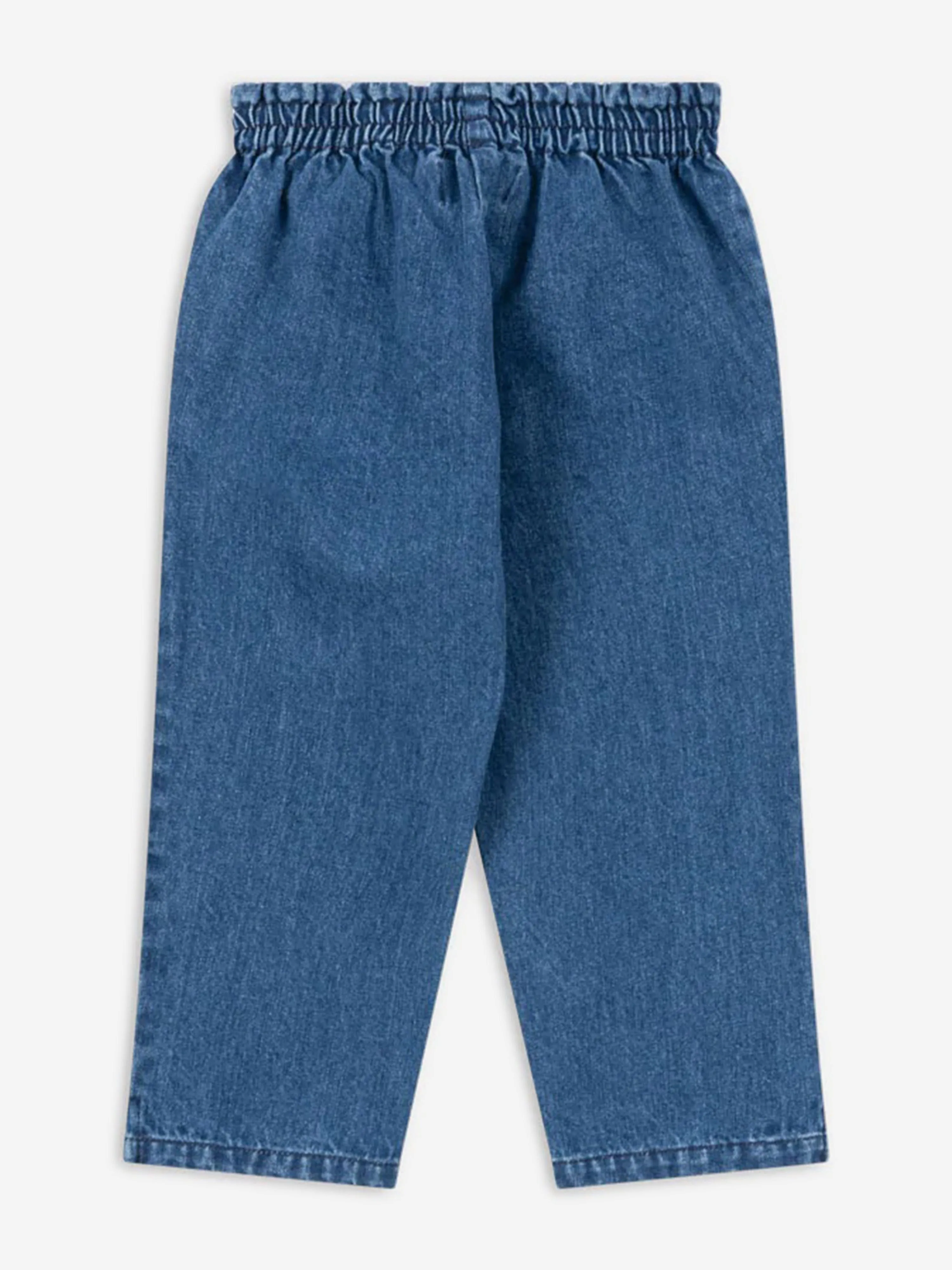 Konges Sløjd Girls Magot Frill Denim Trousers in Blue