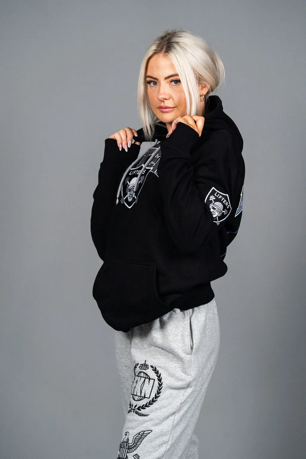 LIFTERS | Women's Gym Hoodie | Black