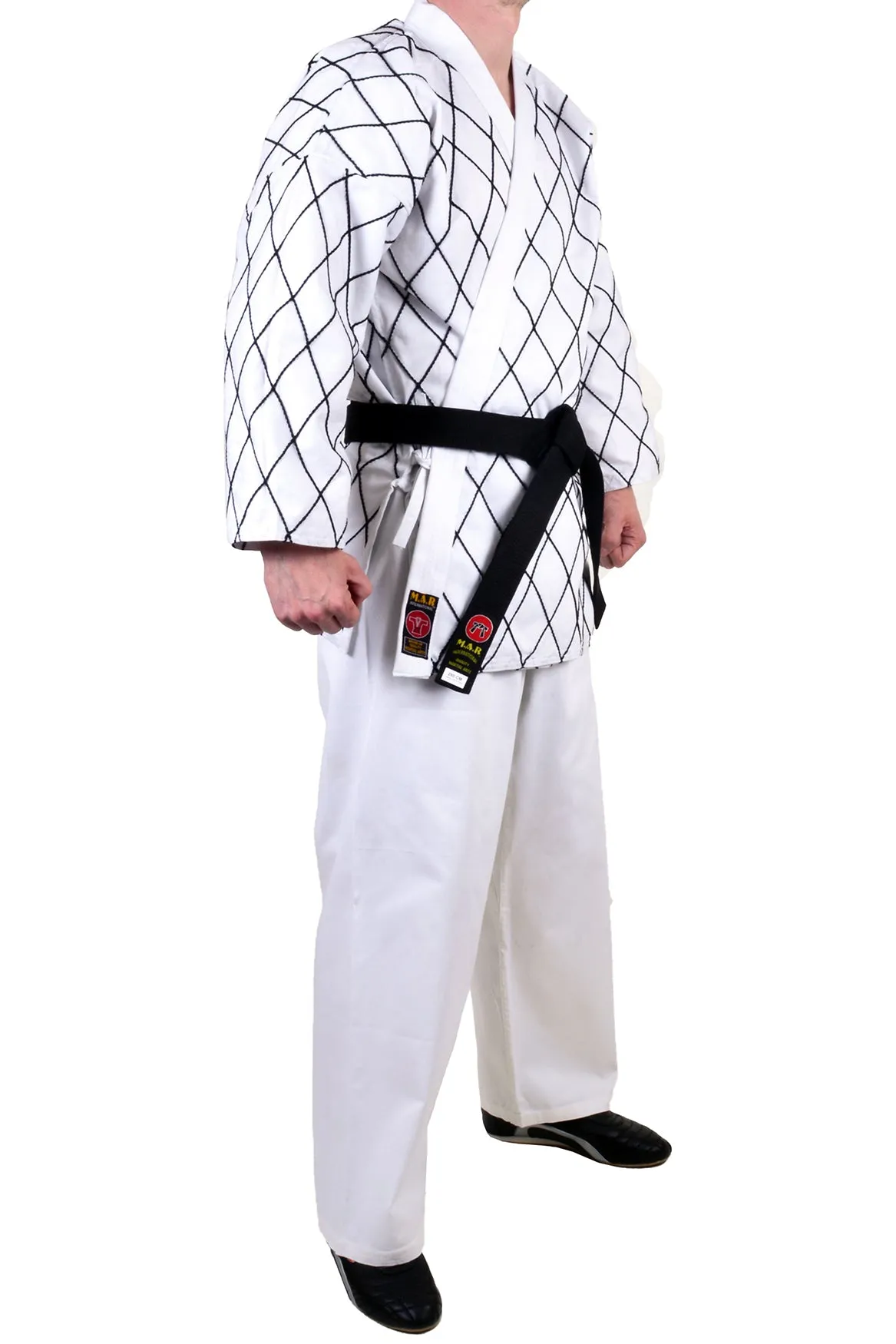 MAR-070 | White Hapkido Uniform w/ Cross Design