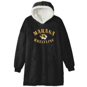 Marana Tigers Wrestling Embroidered Snuggie Wearable Blanket with Hood