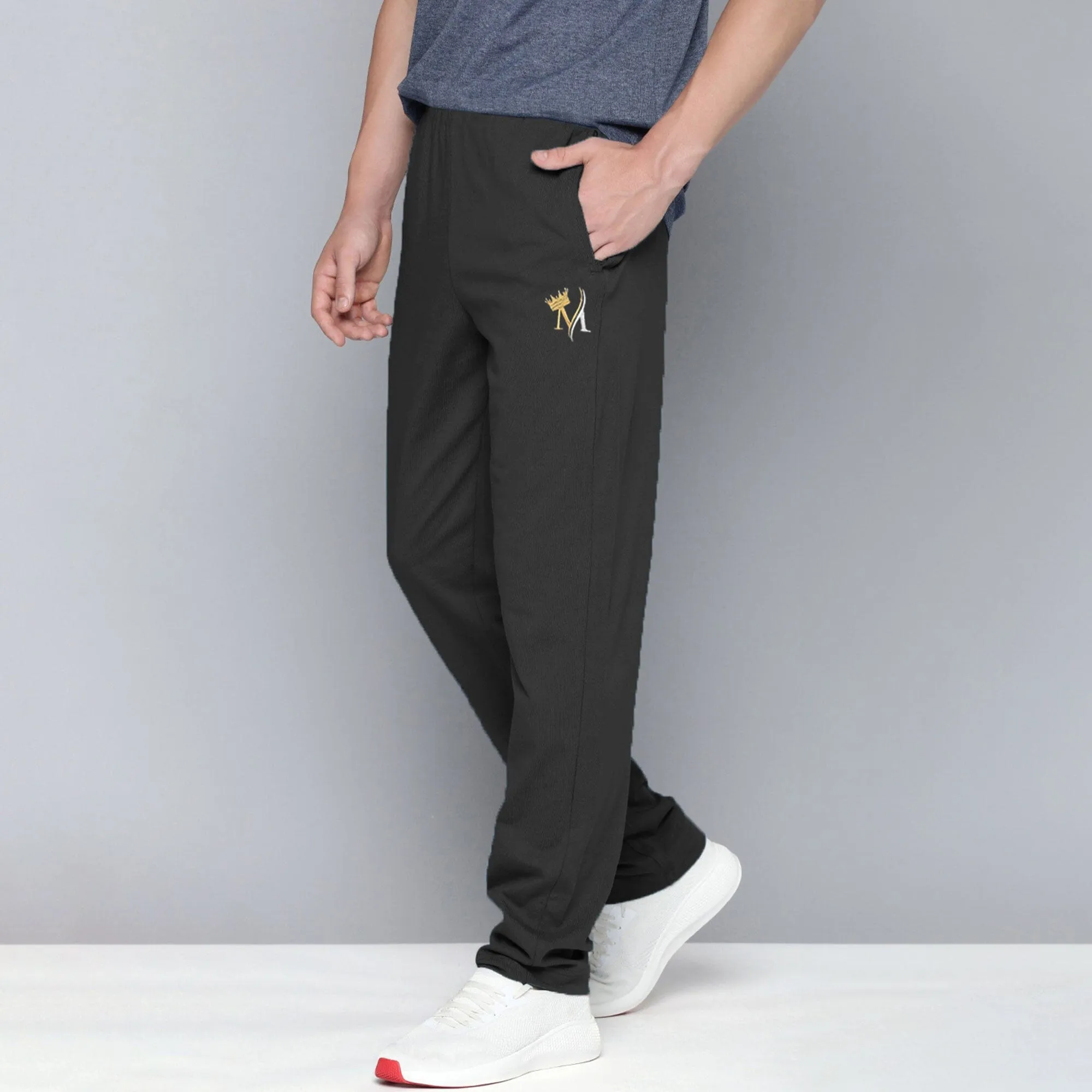 MAX 21 Men's Crown Embroidered Fleece Trousers