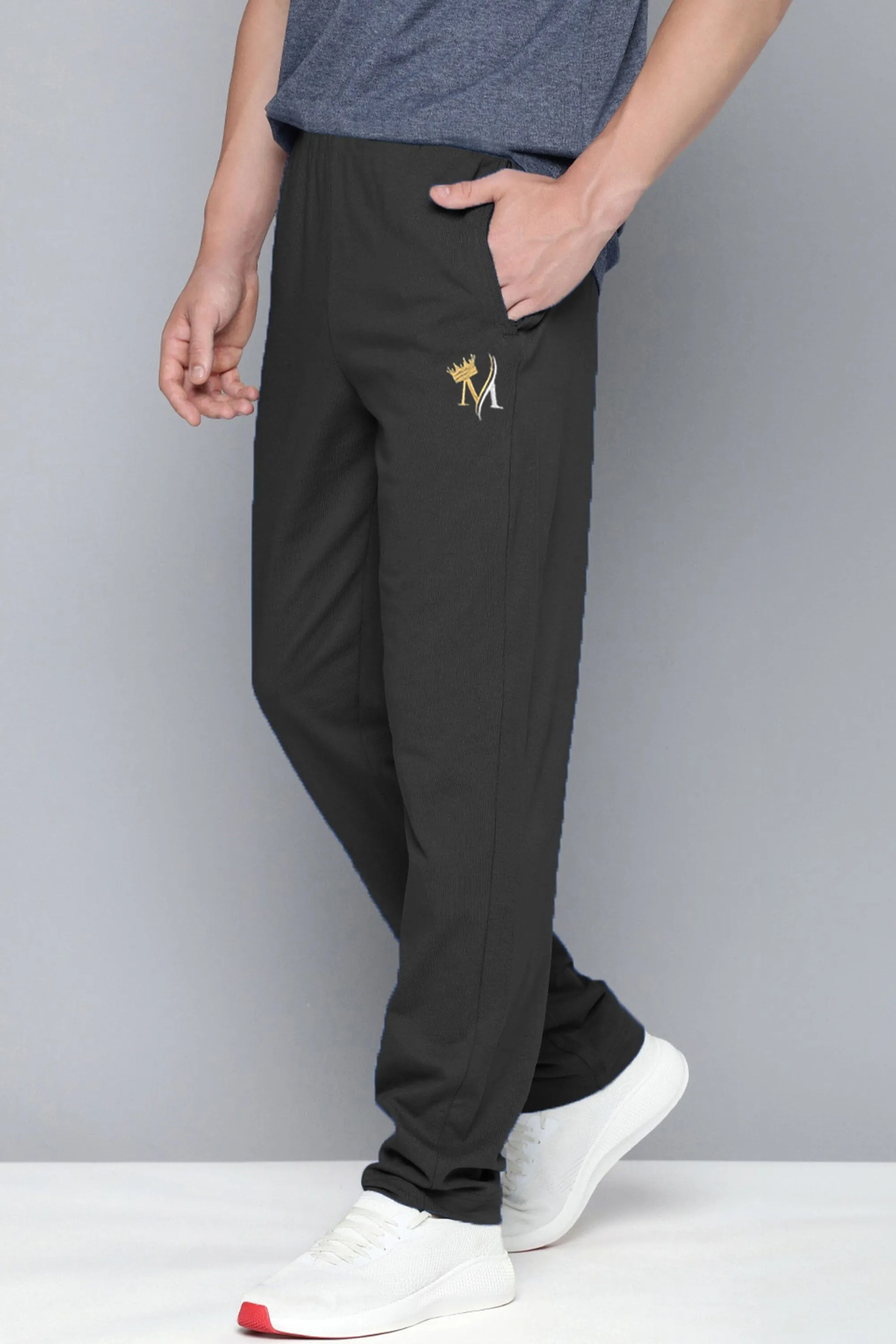 MAX 21 Men's Crown Embroidered Fleece Trousers