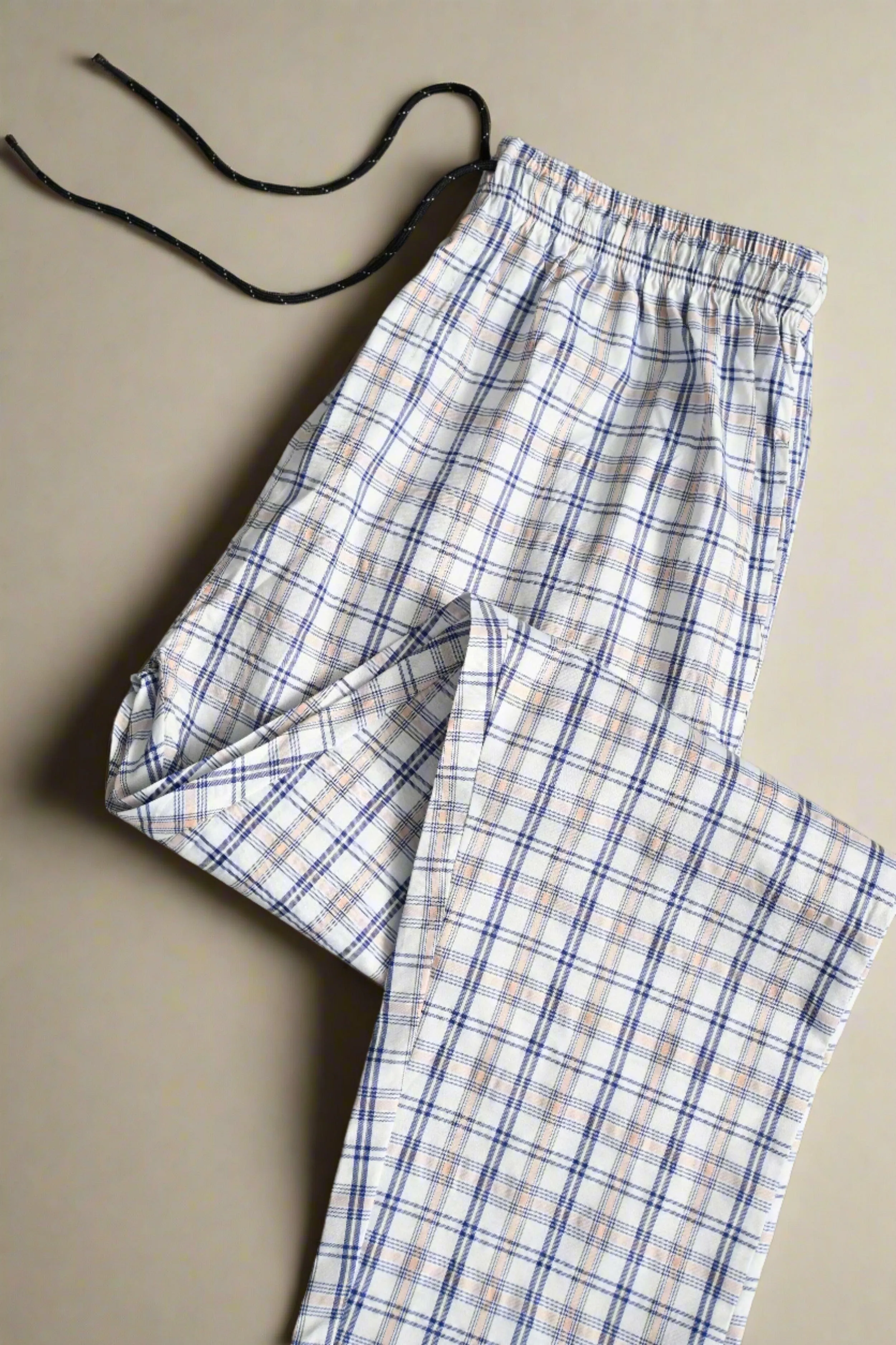 Max 21 Men's Probted Check Design Loungewear Trousers