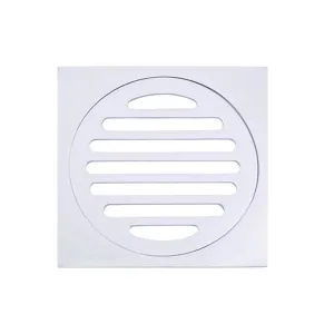 Meir Square Floor Grate Shower Drain 100mm Outlet - Chrome