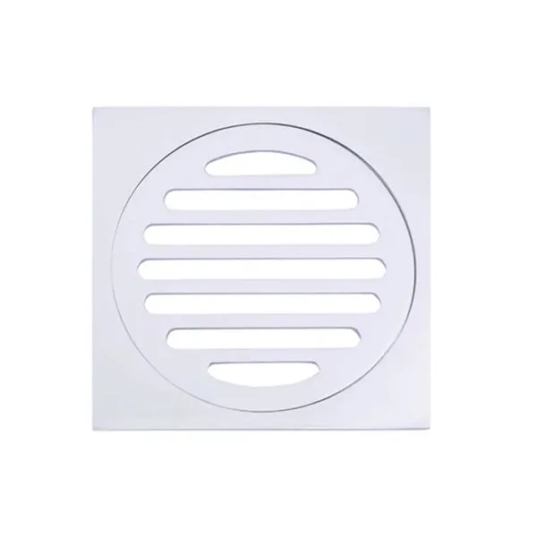 Meir Square Floor Grate Shower Drain 100mm Outlet - Chrome