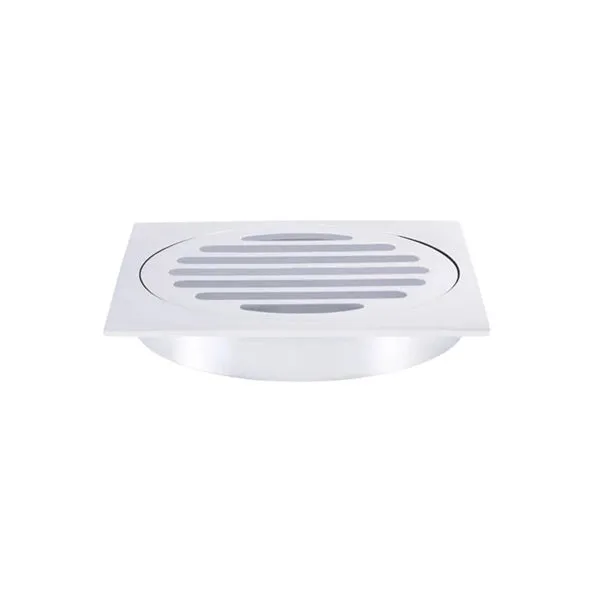 Meir Square Floor Grate Shower Drain 100mm Outlet - Chrome