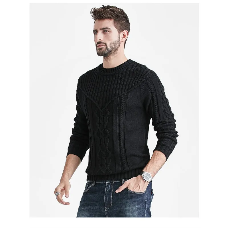 Men's Knitted Round Neck Sweater