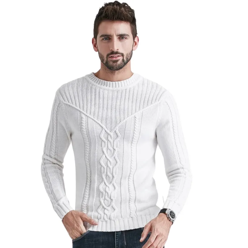 Men's Knitted Round Neck Sweater