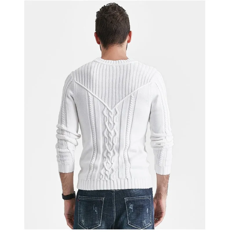 Men's Knitted Round Neck Sweater