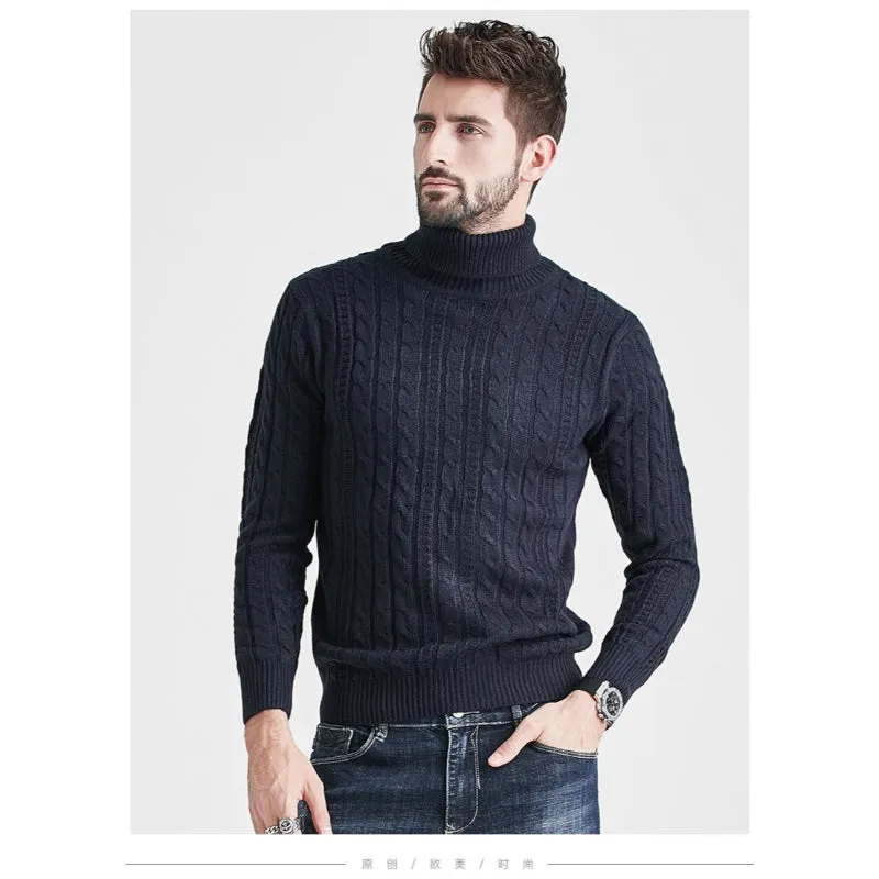 Men's Turtleneck Knitted Sweater