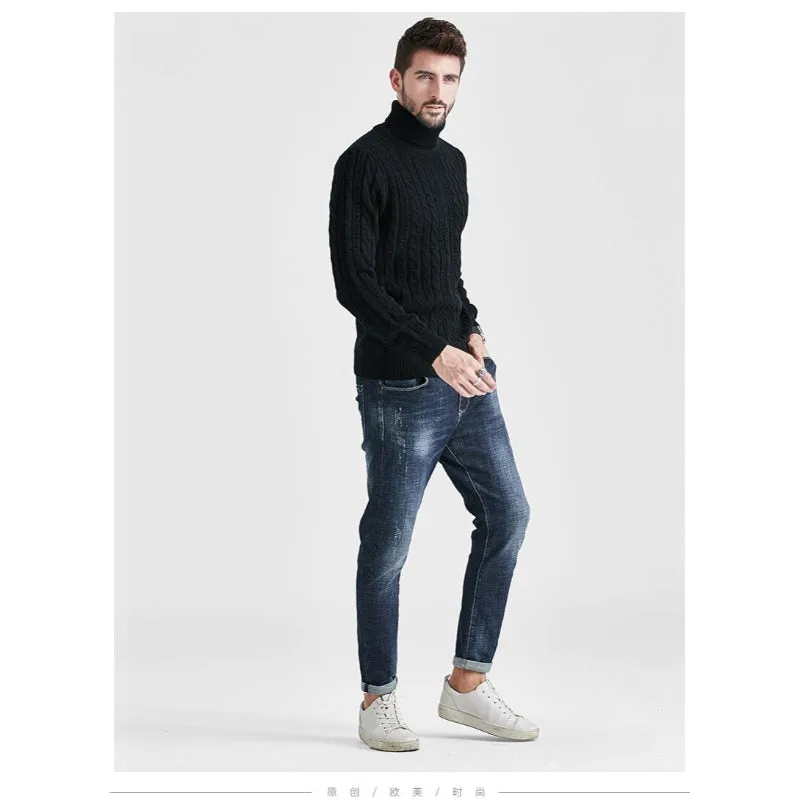 Men's Turtleneck Knitted Sweater