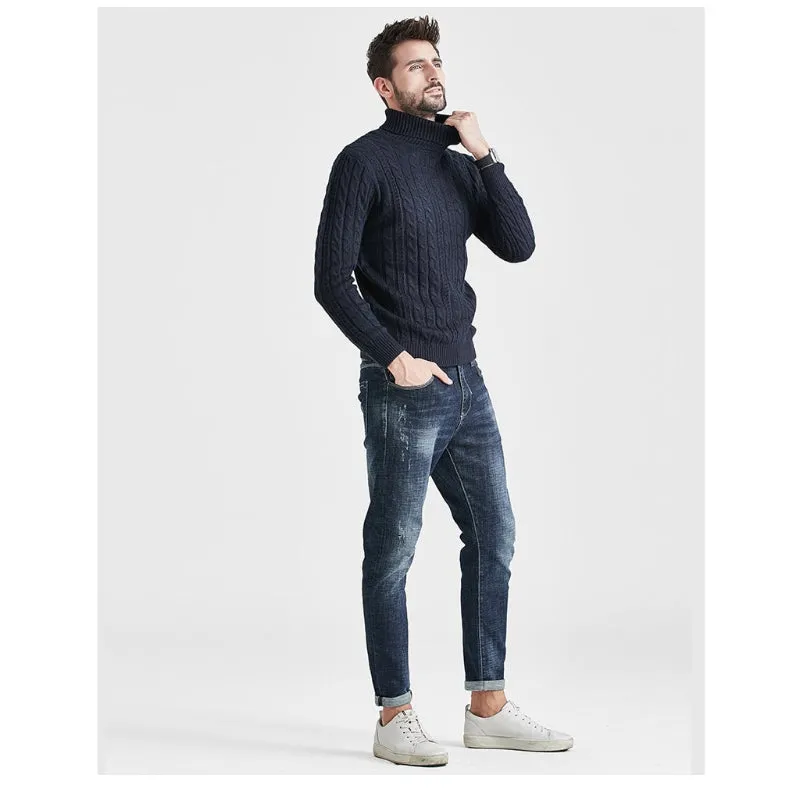 Men's Turtleneck Knitted Sweater