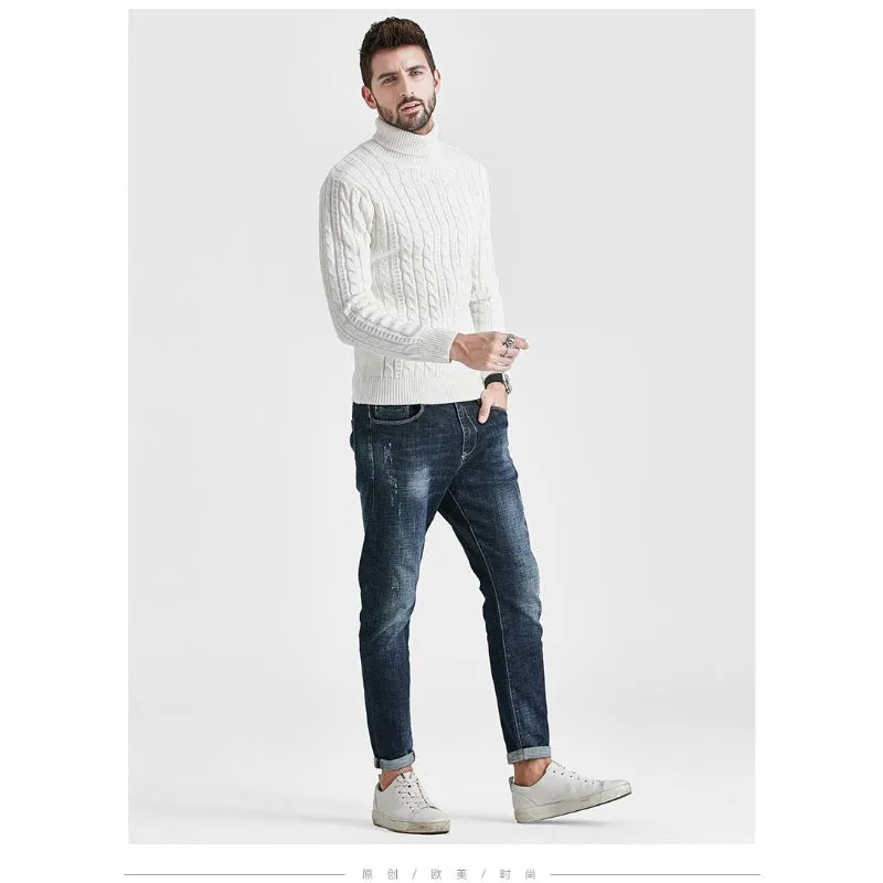 Men's Turtleneck Knitted Sweater