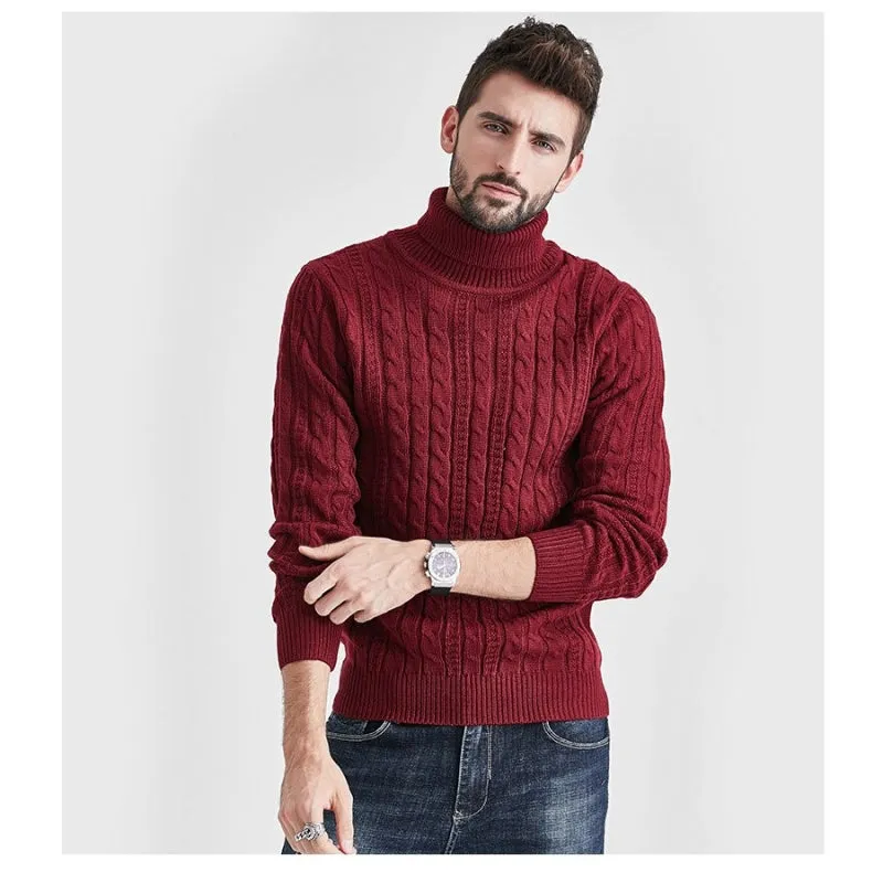 Men's Turtleneck Knitted Sweater