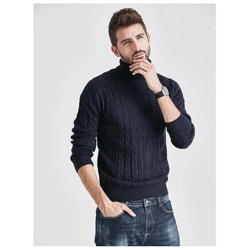 Men's Turtleneck Knitted Sweater