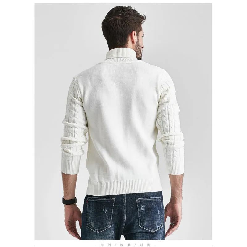 Men's Turtleneck Knitted Sweater